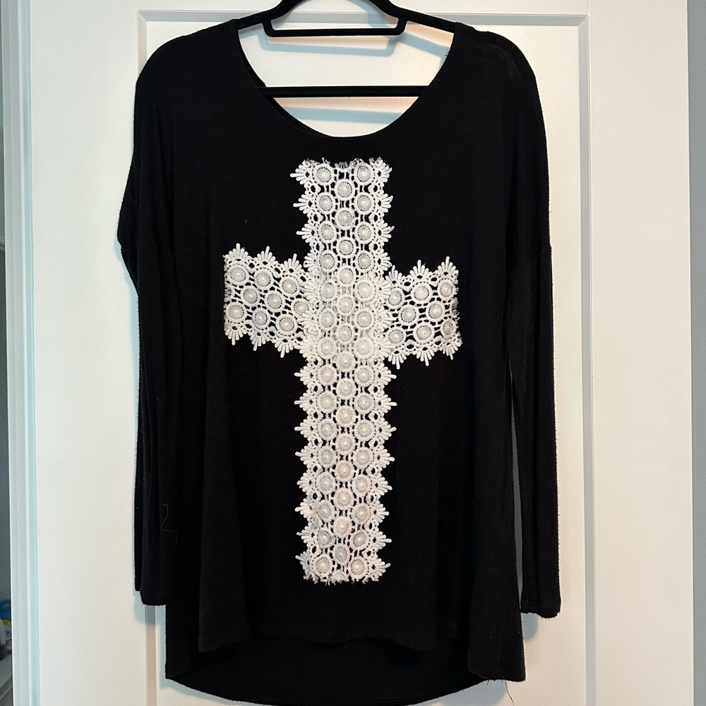 Crochet cross top